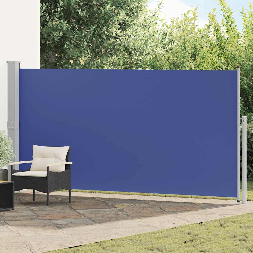 Tenda da Sole Laterale Retrattile 160 x 500 cm Blu