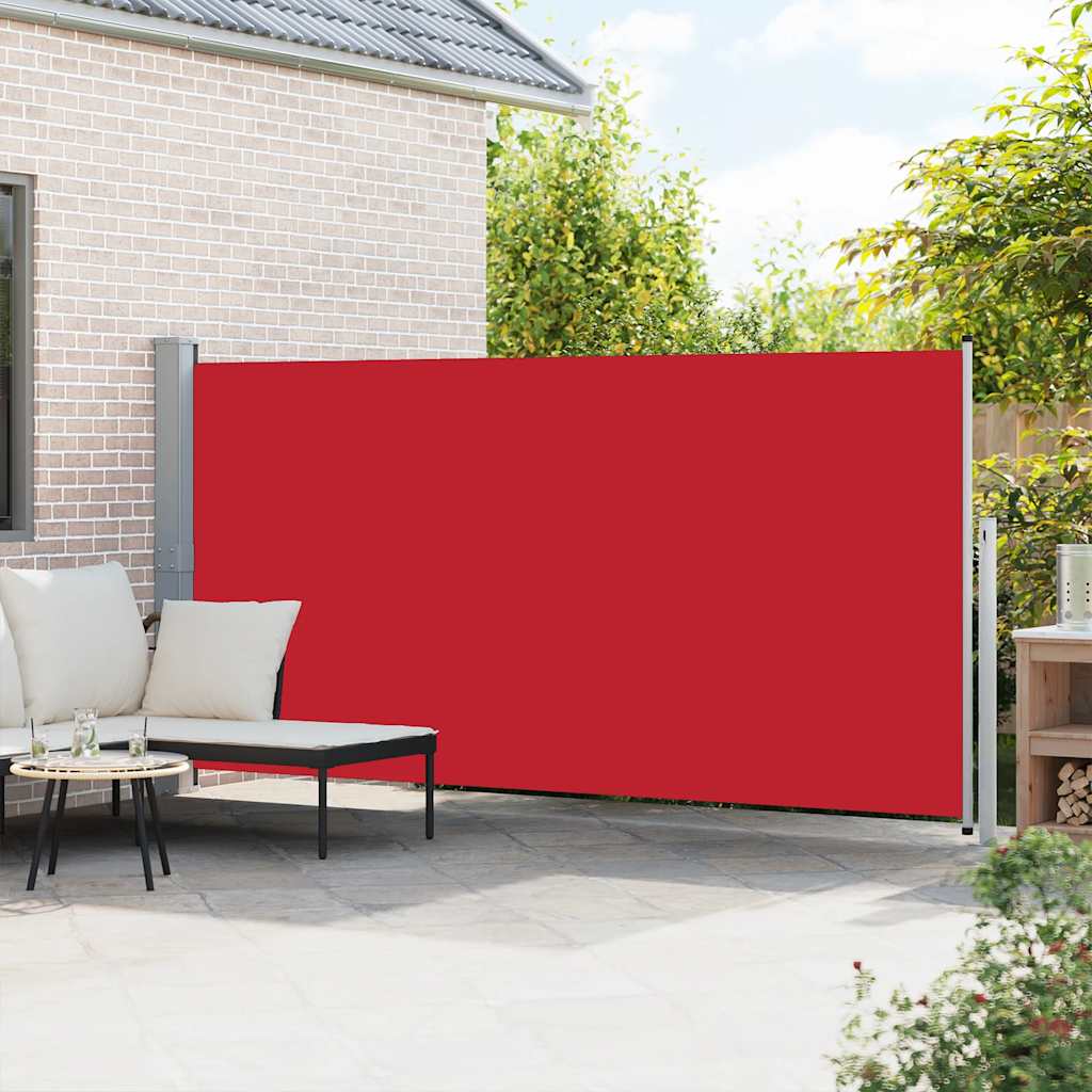 Tenda da Sole Laterale Retrattile 160 x 500 cm Rossa