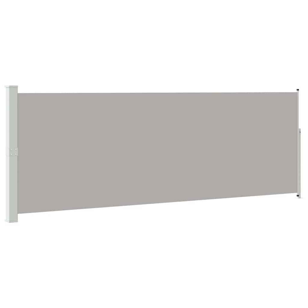 Tenda da Sole Laterale Retrattile 160 x 514 cm Grigia