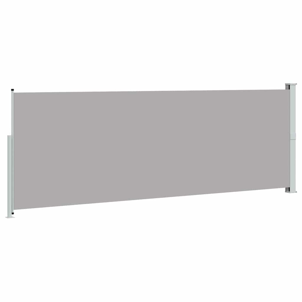 Tenda da Sole Laterale Retrattile 160 x 514 cm Grigia