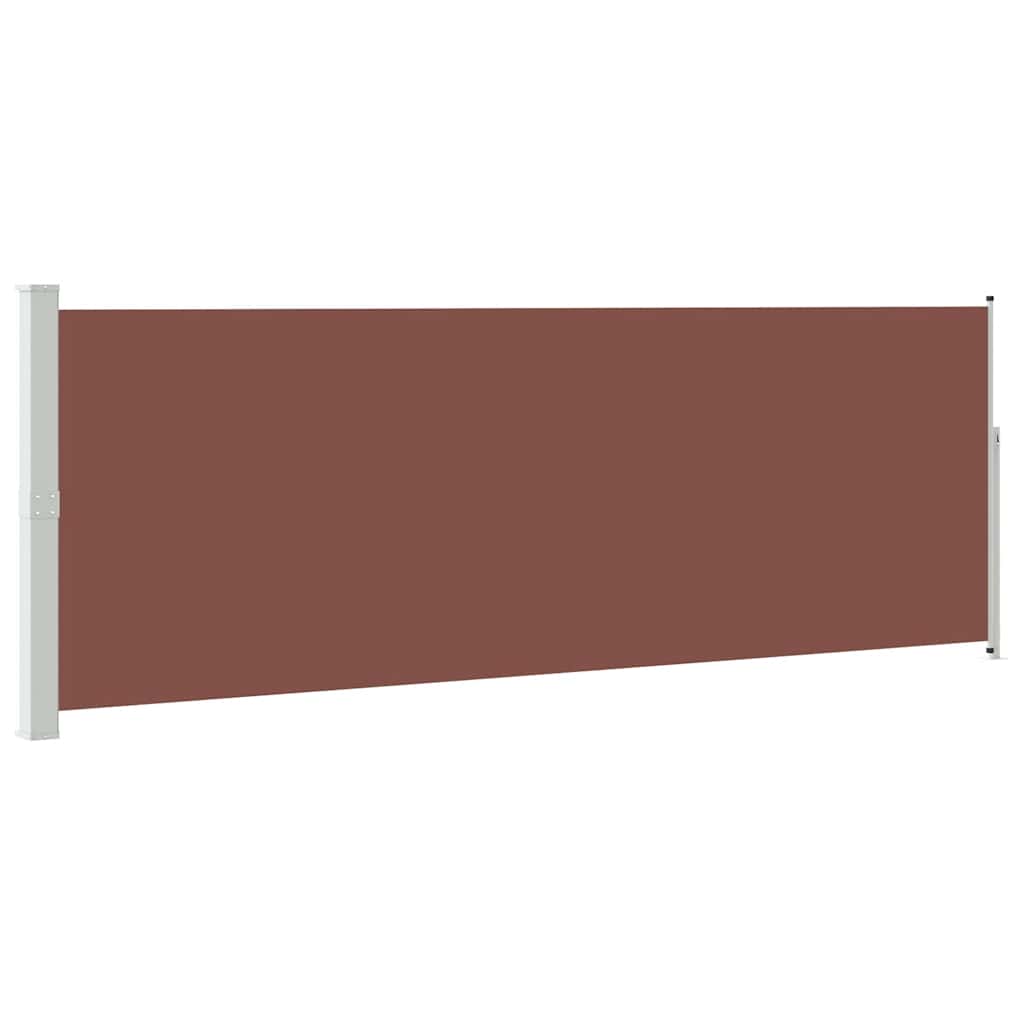 Tenda da Sole Laterale Retrattile 160 x 500 cm Marrone