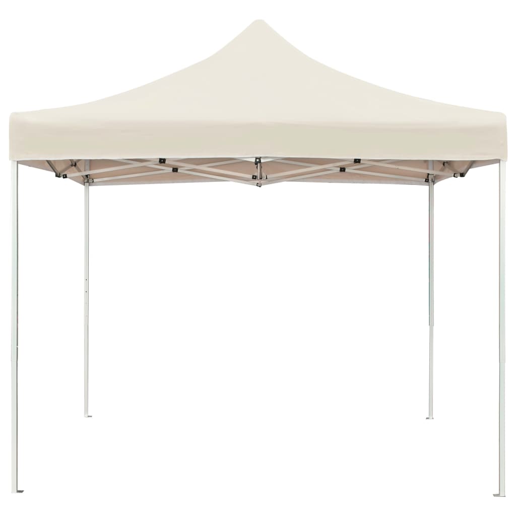 Gazebo Professionale Pieghevole in Alluminio 3x3m Crema