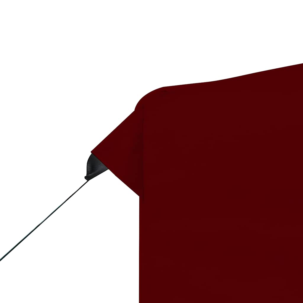Gazebo Pieghevole in Alluminio con Pareti 3x3 m Rosso Vino