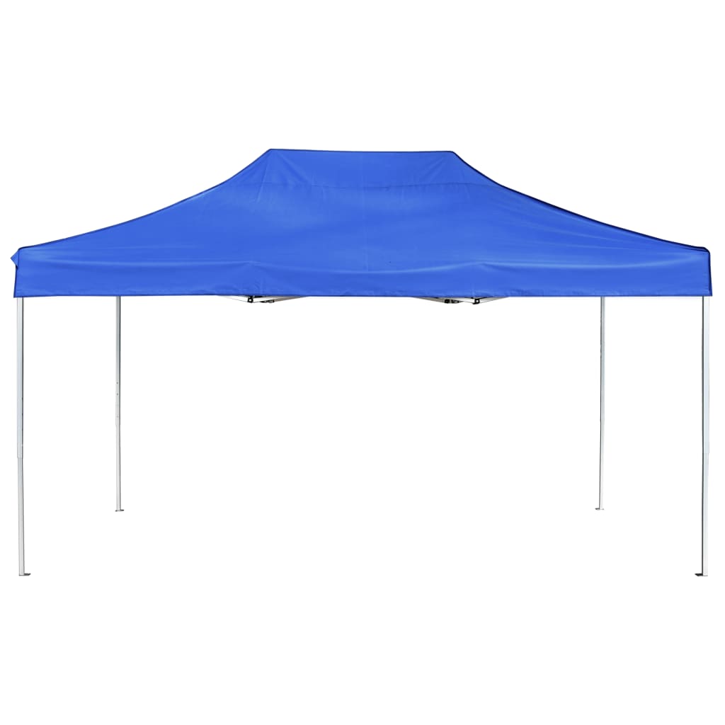 Gazebo Professionale Pieghevole Alluminio 4,5x3 m Blu