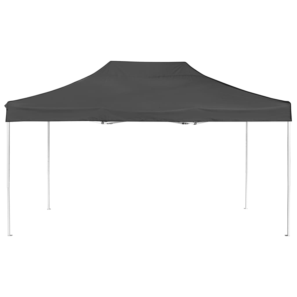 Gazebo Professionale Pieghevole Alluminio 4,5x3 m Antracite