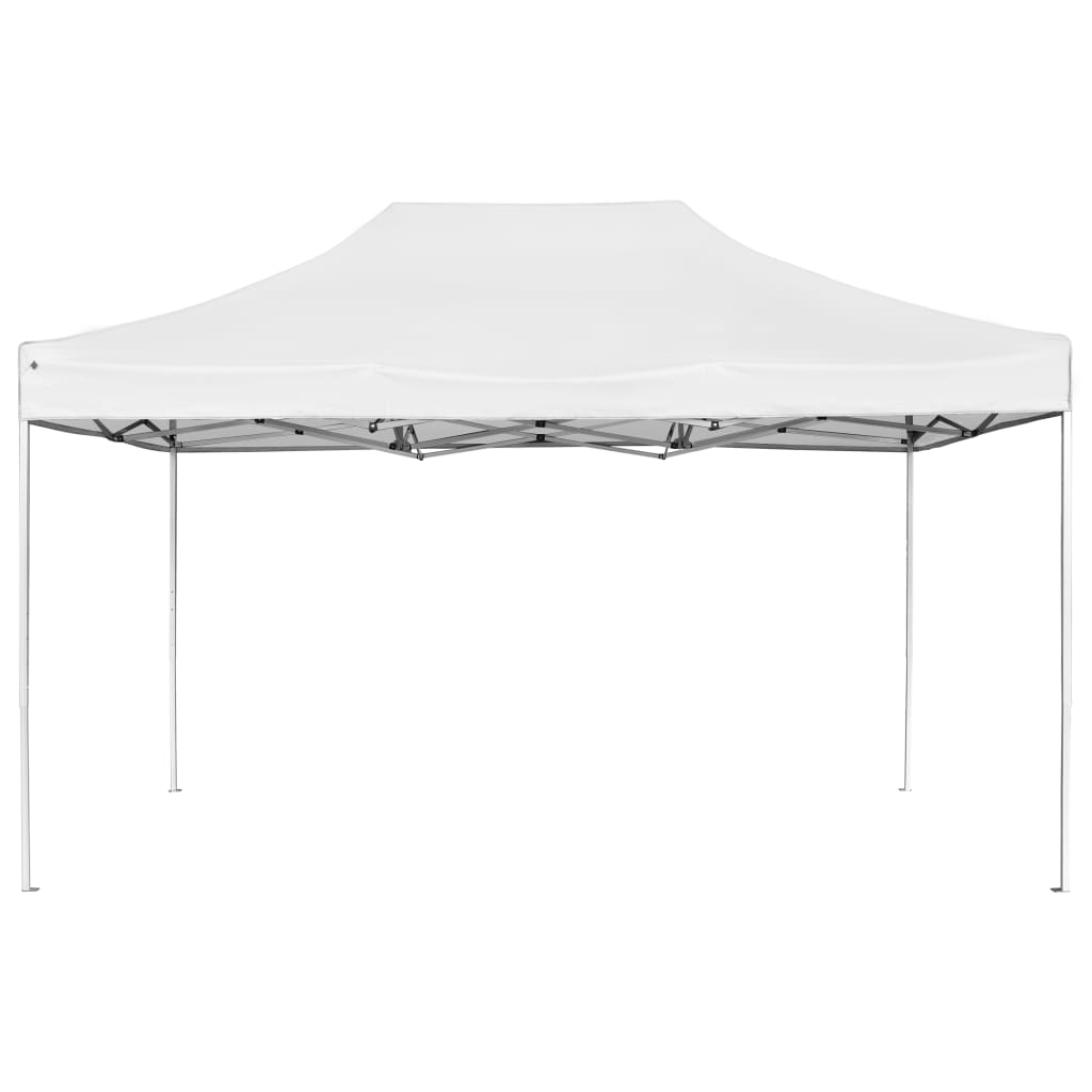 Gazebo Professionale Pieghevole Alluminio 4,5x3 m Bianco