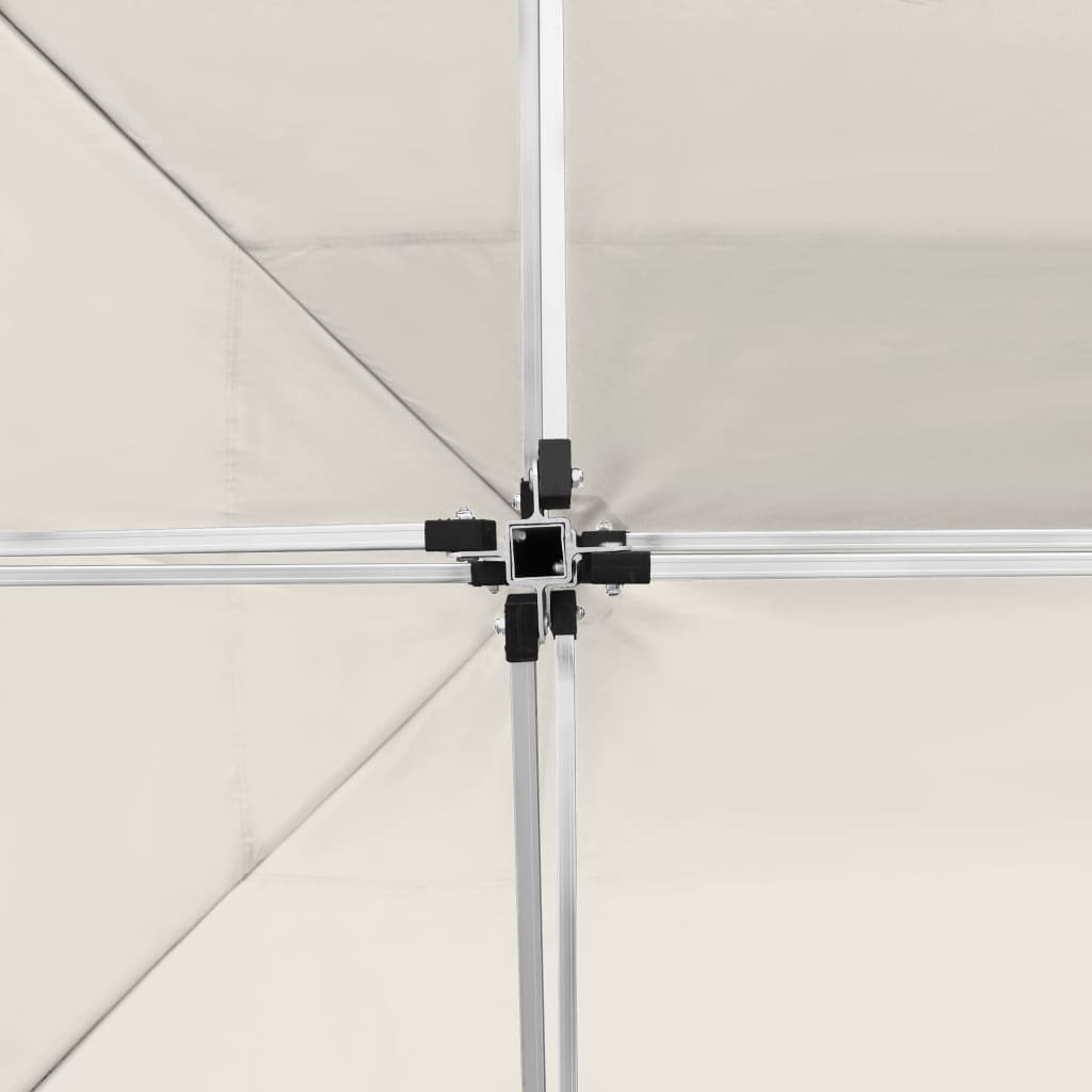 Gazebo Professionale Pieghevole Pareti Alluminio 4,5x3m Crema