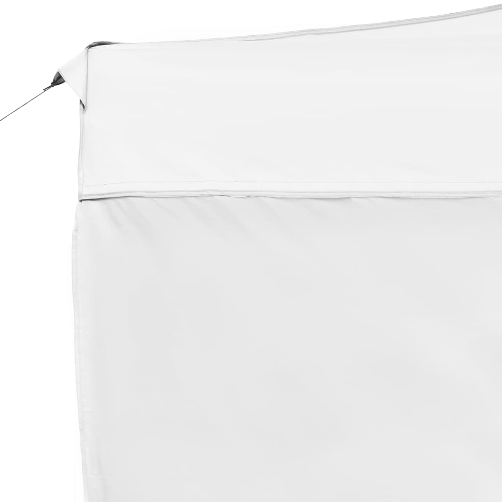 Gazebo Professionale Pieghevole Alluminio Pareti 4,5x3m Bianco