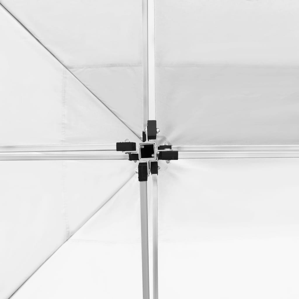 Gazebo Professionale Pieghevole Alluminio Pareti 4,5x3m Bianco