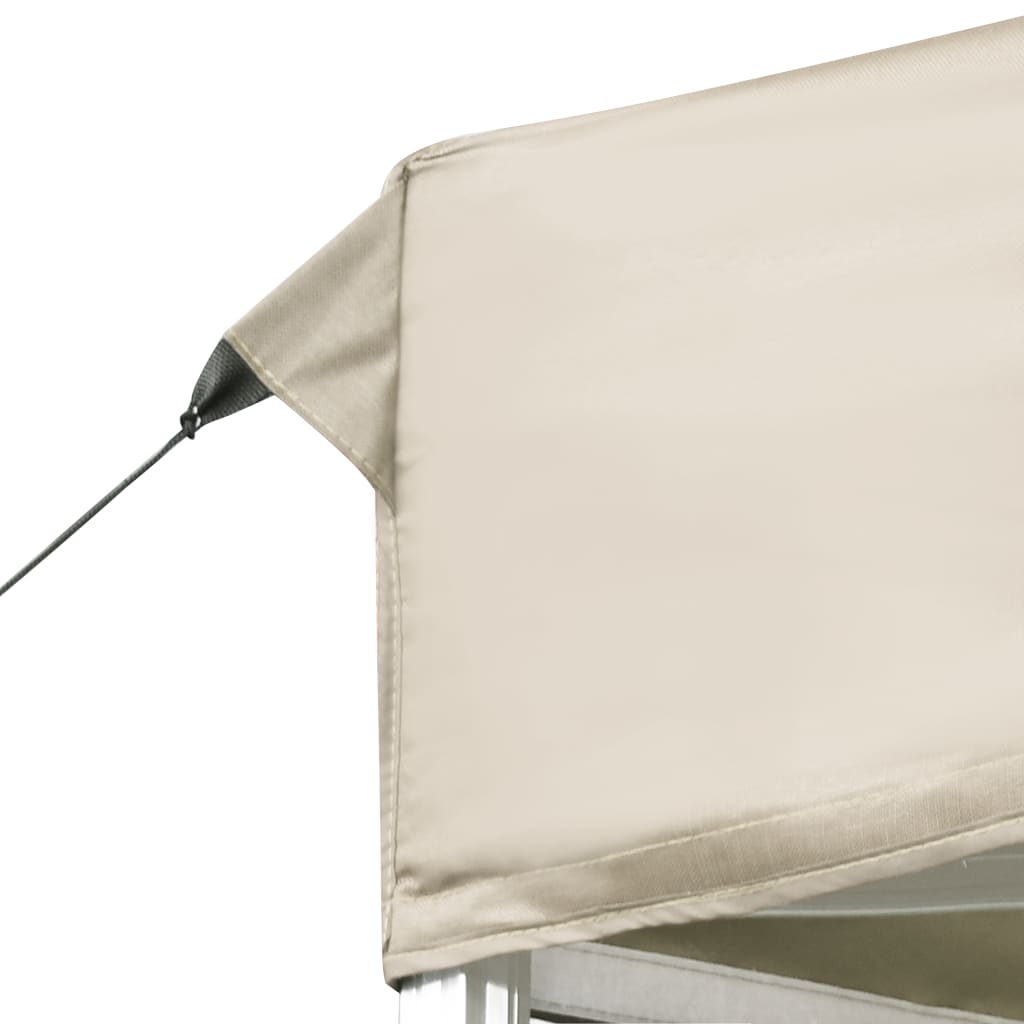 Gazebo Professionale Pieghevole in Alluminio 6x3 m Crema