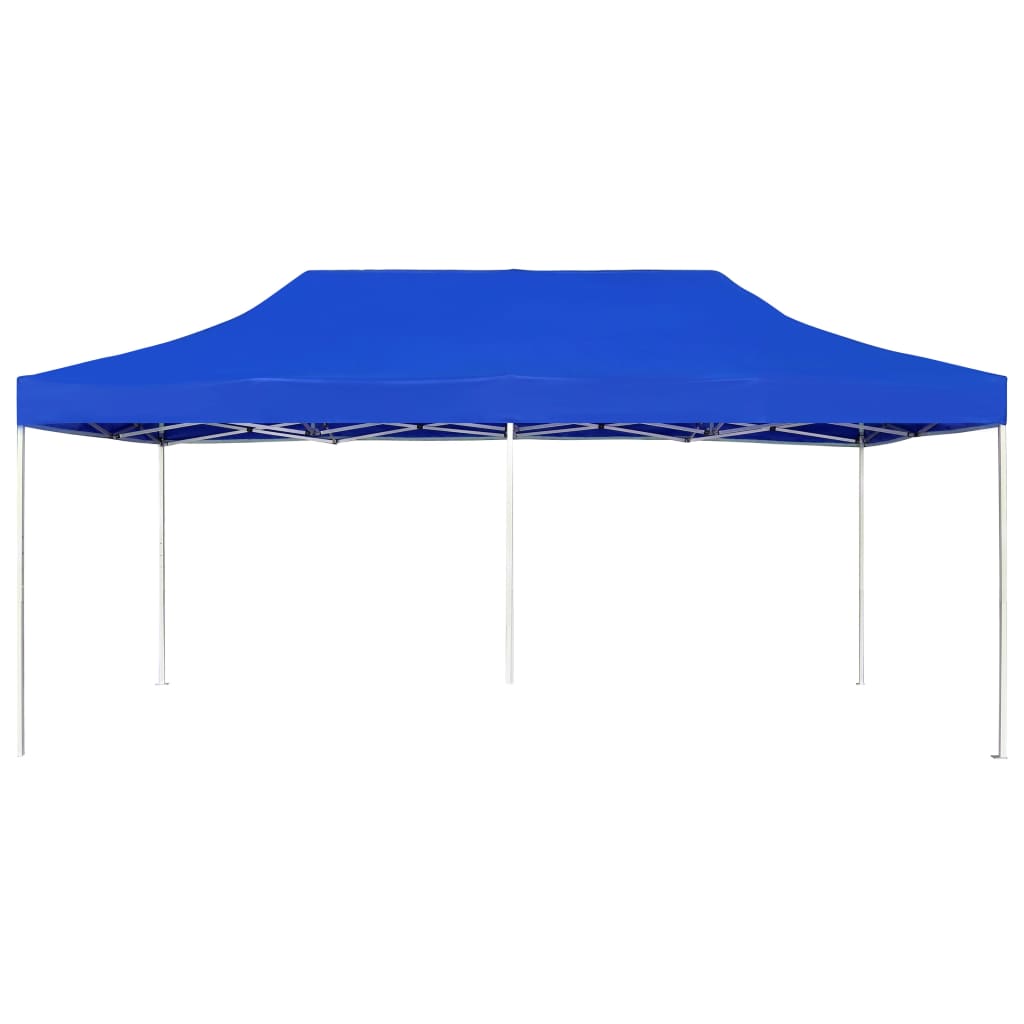 Gazebo Professionale Pieghevole Alluminio 6x3 m Blu