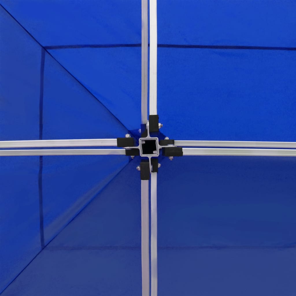 Gazebo Professionale Pieghevole Alluminio 6x3 m Blu