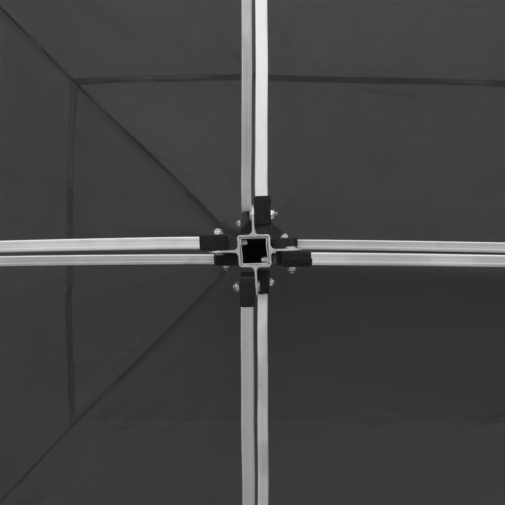 Gazebo Professionale Pieghevole Alluminio 6x3 m Antracite
