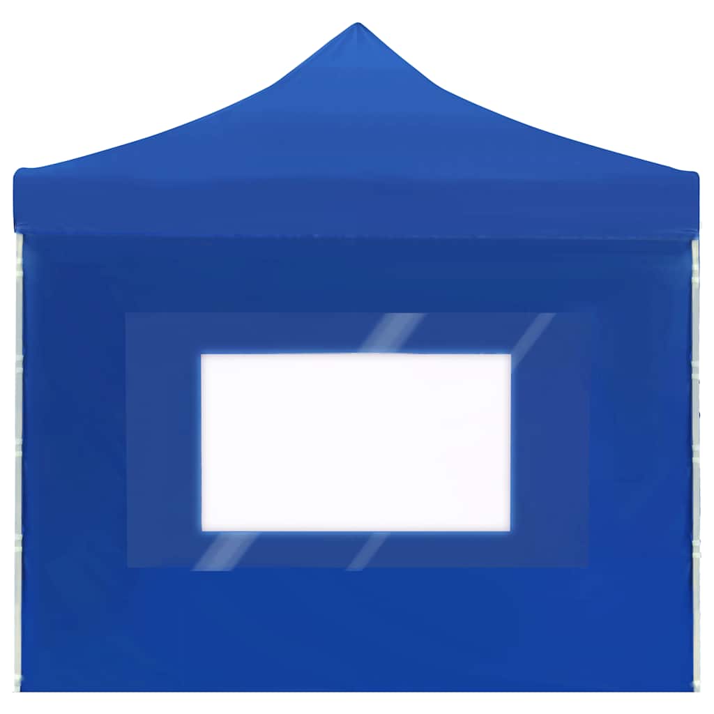 Gazebo Professionale Pieghevole Alluminio con Pareti 6x3 m Blu