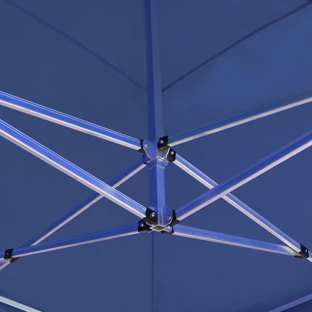 Gazebo Professionale Pieghevole Alluminio con Pareti 6x3 m Blu
