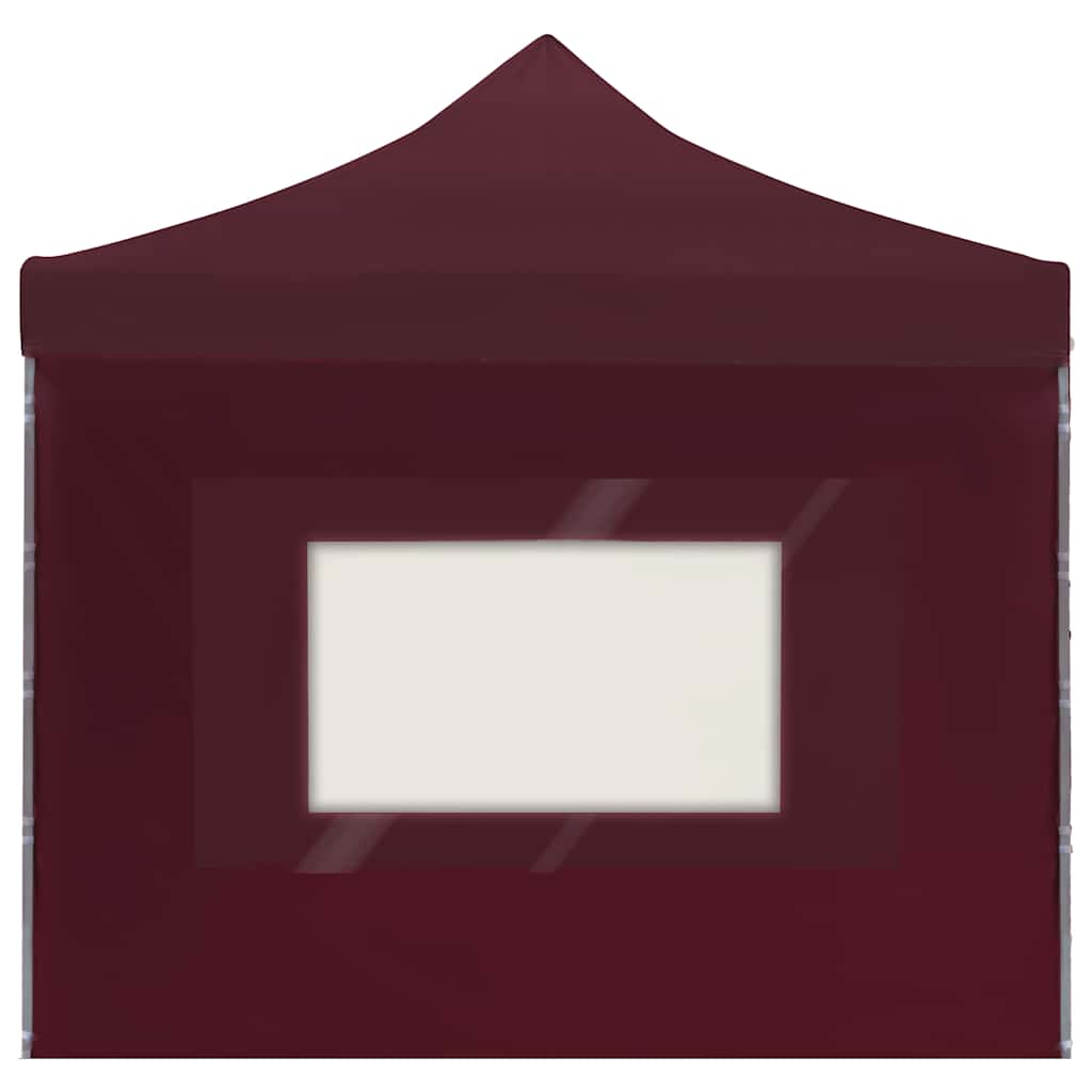 Gazebo Professionale Pieghevole Alluminio con Pareti 6x3m Vino