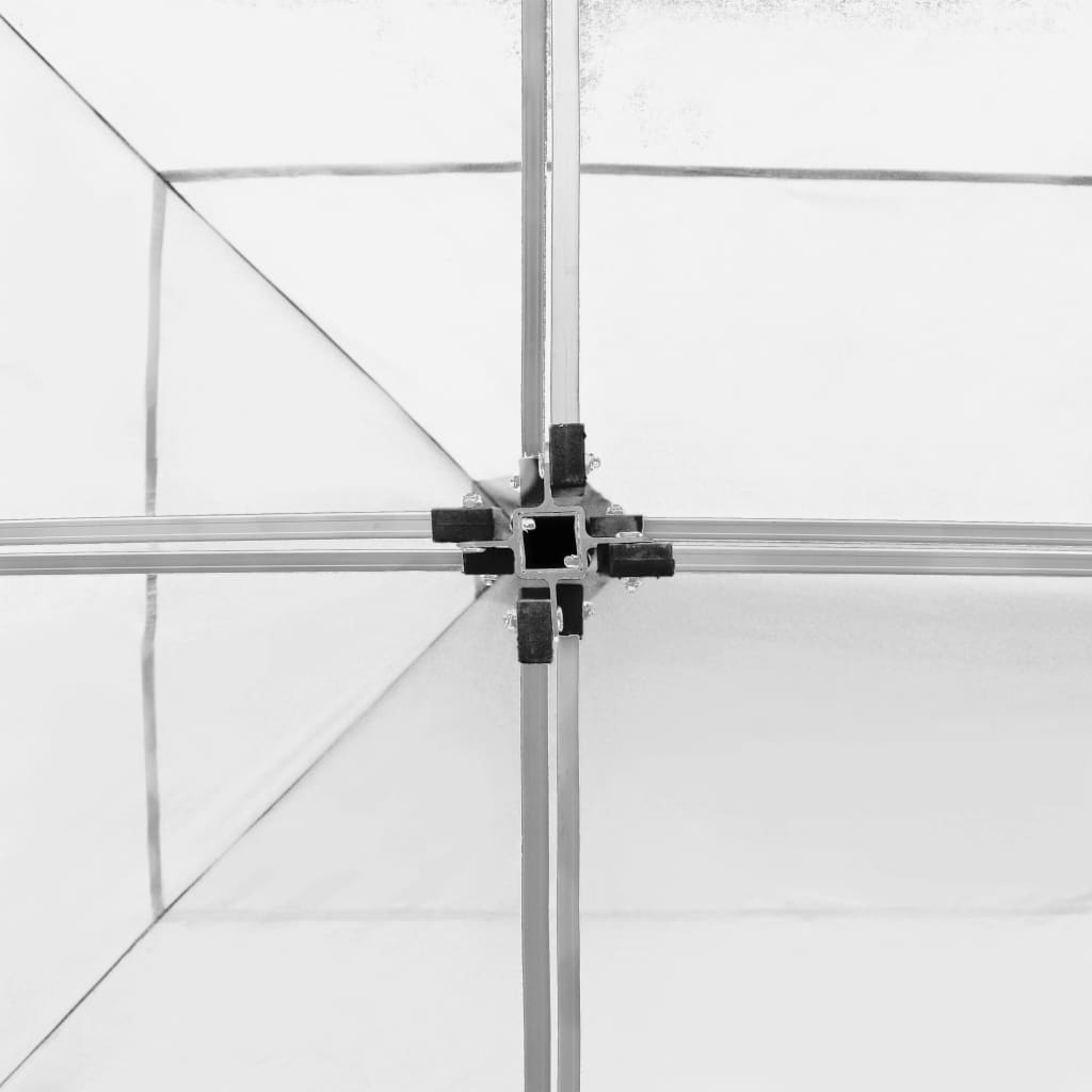 Gazebo Professionale Pieghevole Alluminio e Pareti 6x3m Bianco