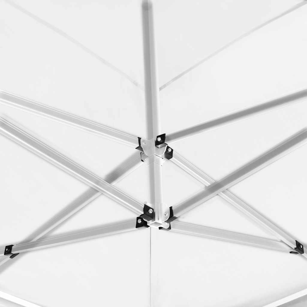 Gazebo Professionale Pieghevole Alluminio e Pareti 6x3m Bianco