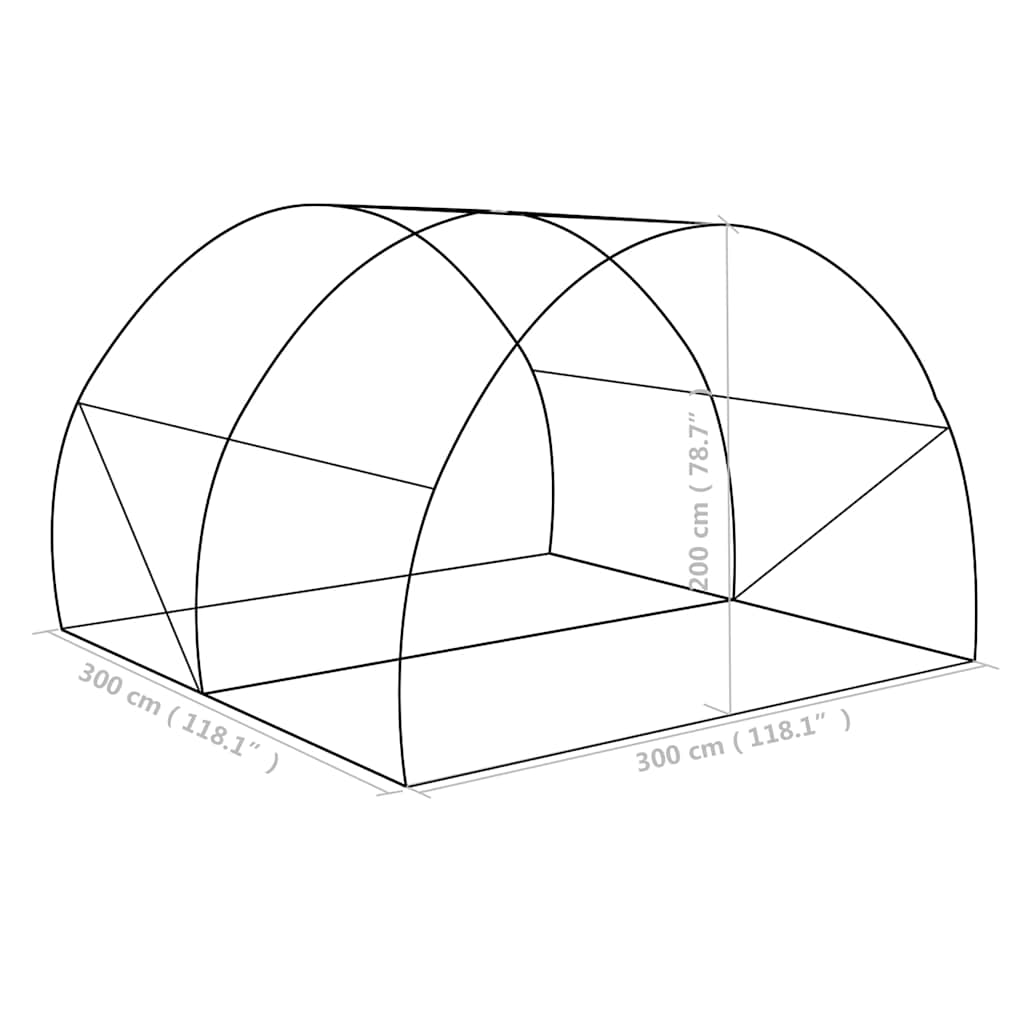Serra 9m² 300x300x200 cm