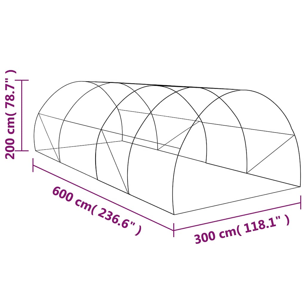 Serra 18m² 600x300x200 cm