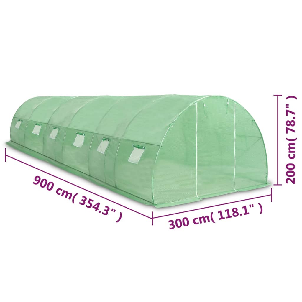 Serra 27m² 900x300x200 cm