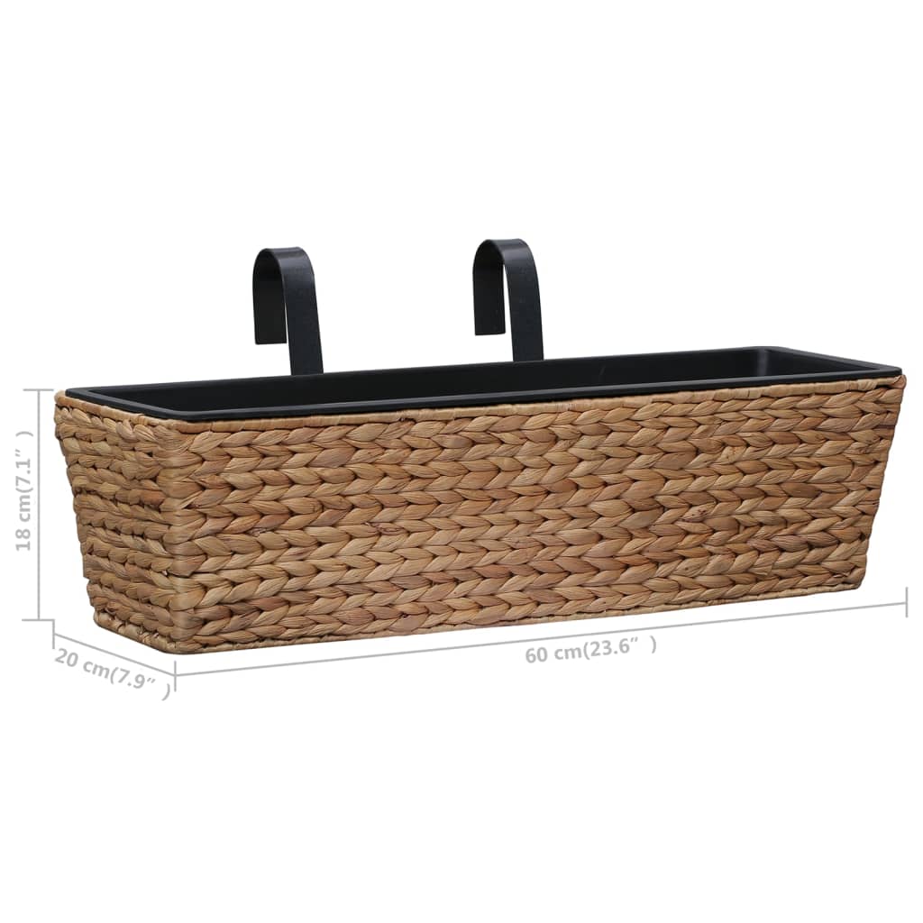 Fioriere 2 pz in Giacinto Intrecciato