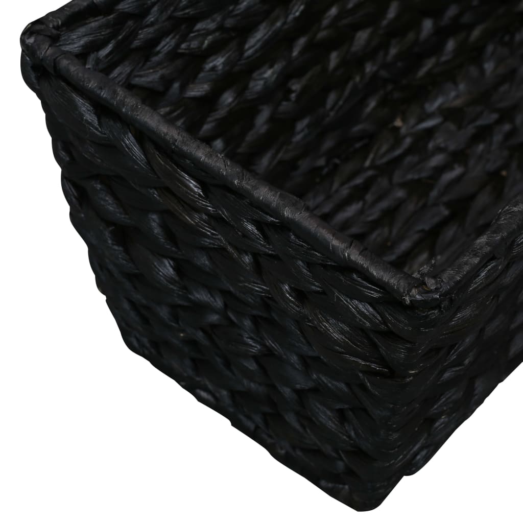 Fioriere 2 pz in Giacinto Intrecciato Nero