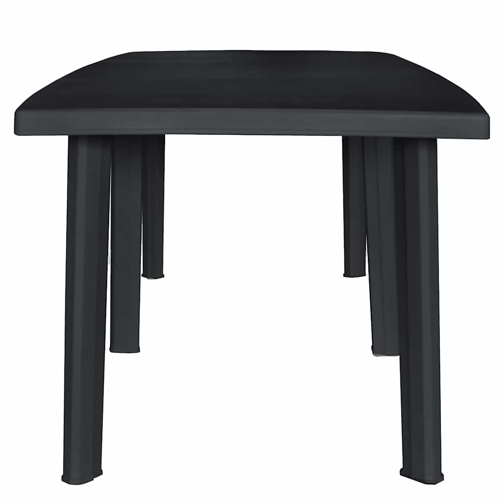Tavolo da Giardino Antracite 216x90x72 cm in Plastica