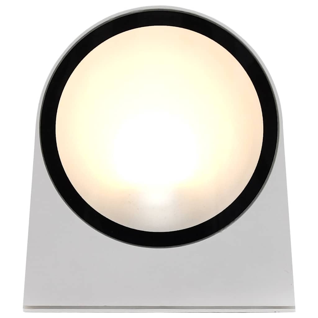 Lampade da Parete da Esterno 2 pz 11 W Bianche Rotonde