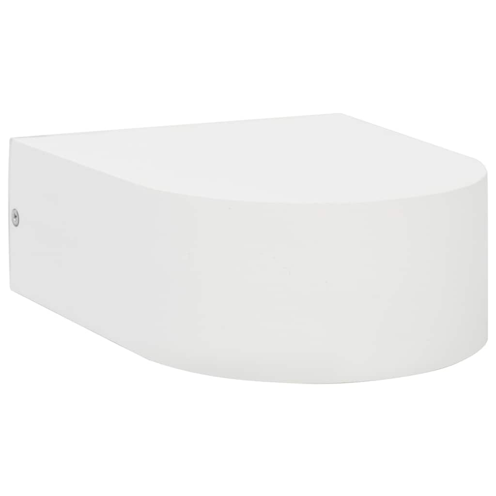 Lampade da Parete da Esterno 2 pz 11 W Bianche Rotonde