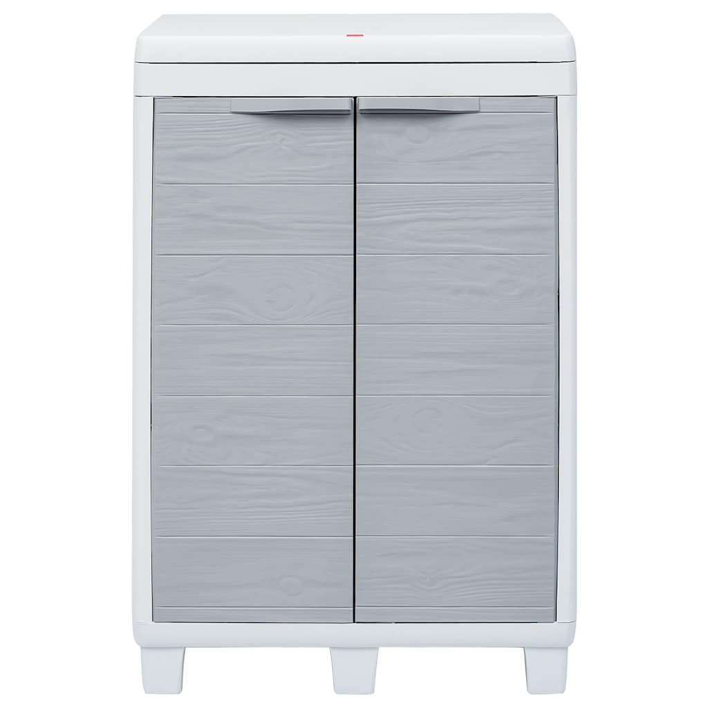 Pattumiera da Giardino con 3 Sacchi Grigio Chiaro 65x38x102 cm