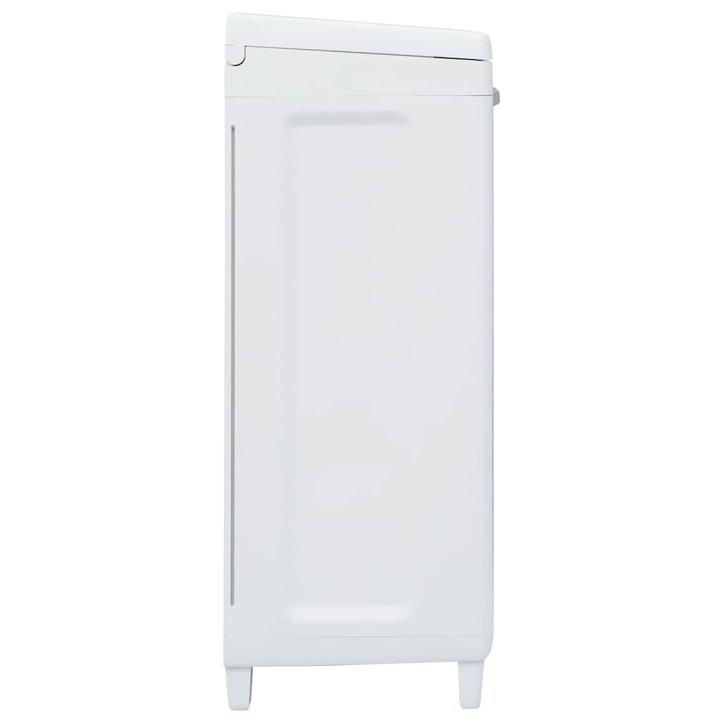 Pattumiera da Giardino con 3 Sacchi Grigio Chiaro 65x38x102 cm