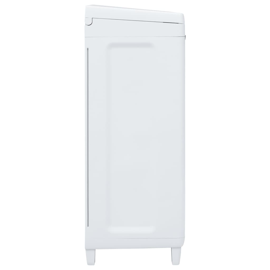 Pattumiera da Giardino con 3 Sacchi Grigio Scuro 65x38x102 cm