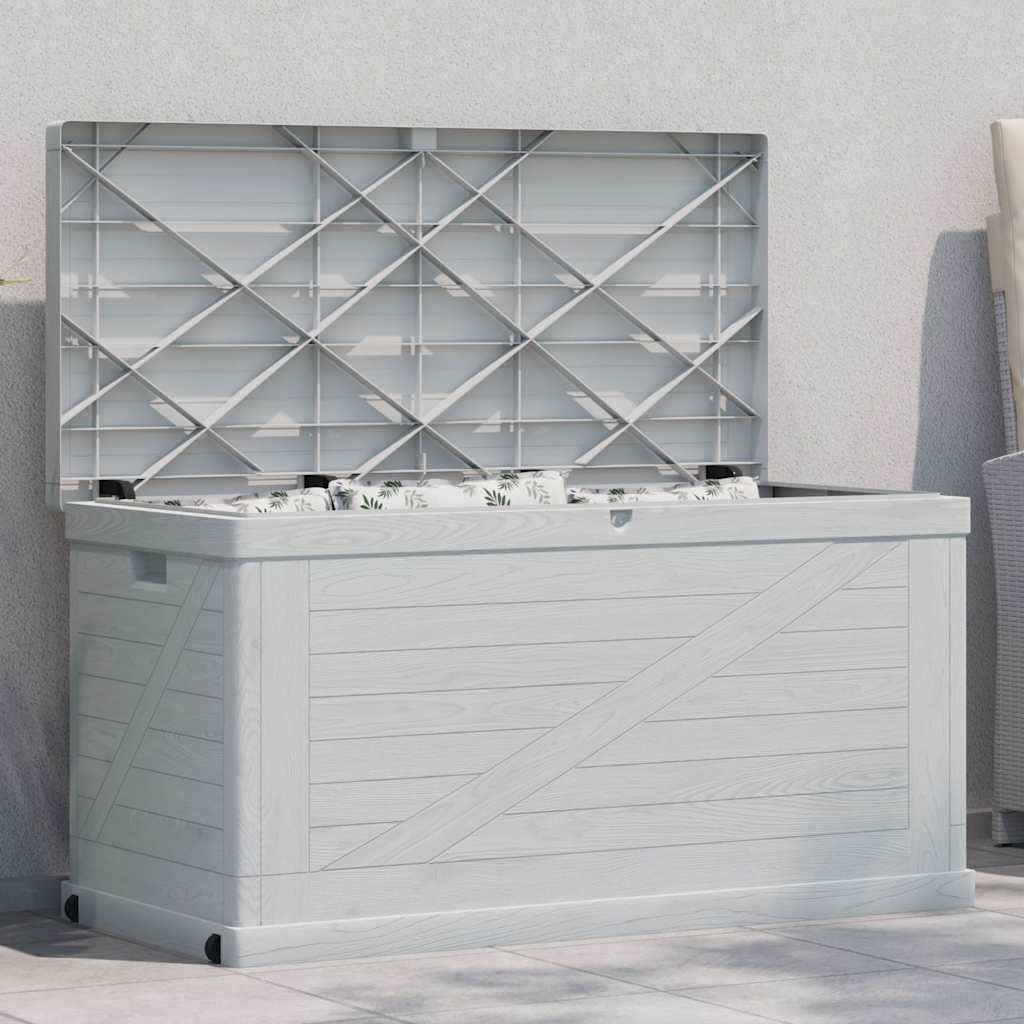 Baule da Giardino 420 L Grigio Chiaro