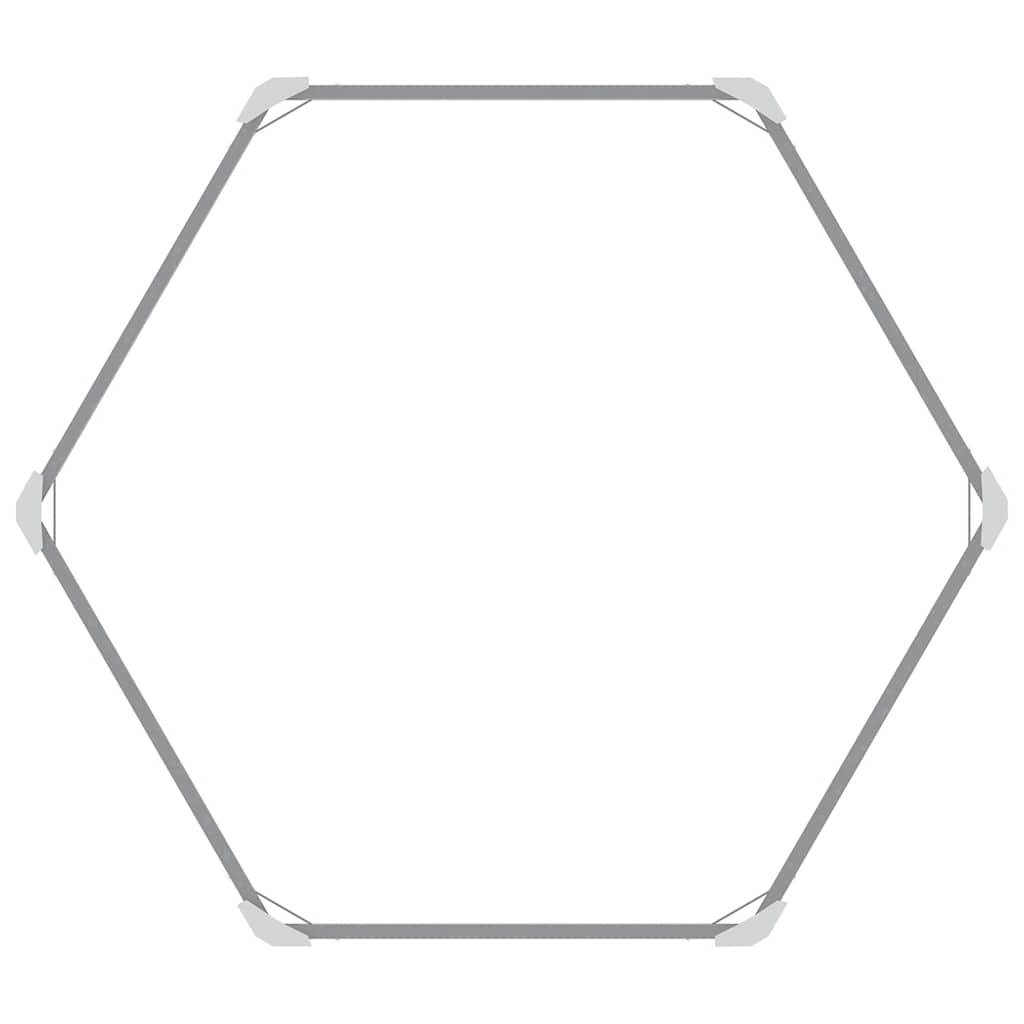 Fioriera per Giardino Antracite 129x129x77cm in Acciaio Zincato