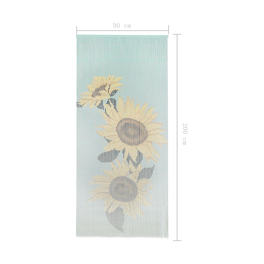 Tenda Antimosche per Porte in Bambù 90x200 cm