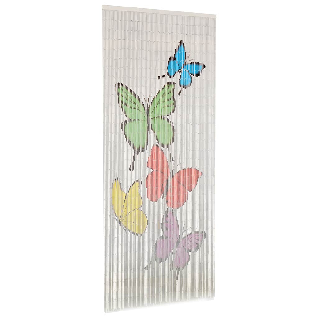 Tenda Antimosche per Porte in Bambù 90x200 cm