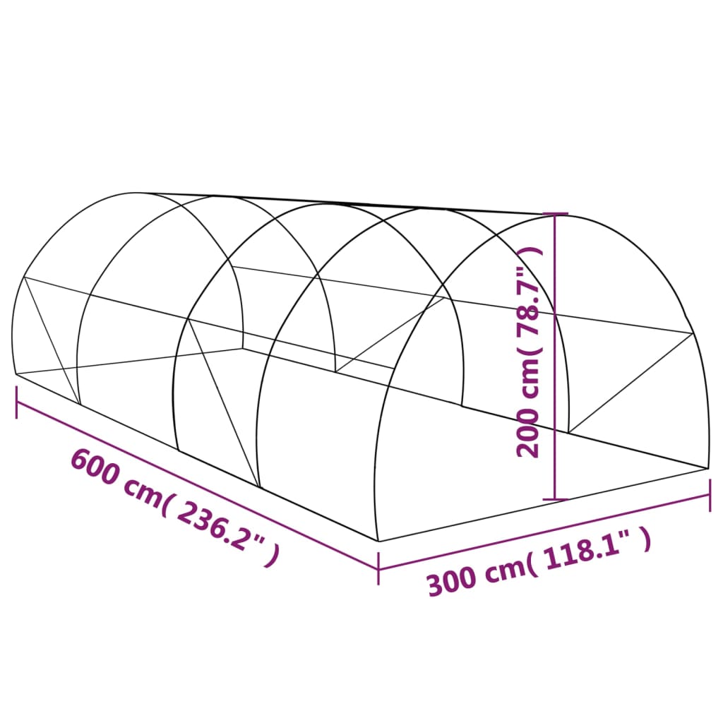 Serra 18m² 600x300x200 cm