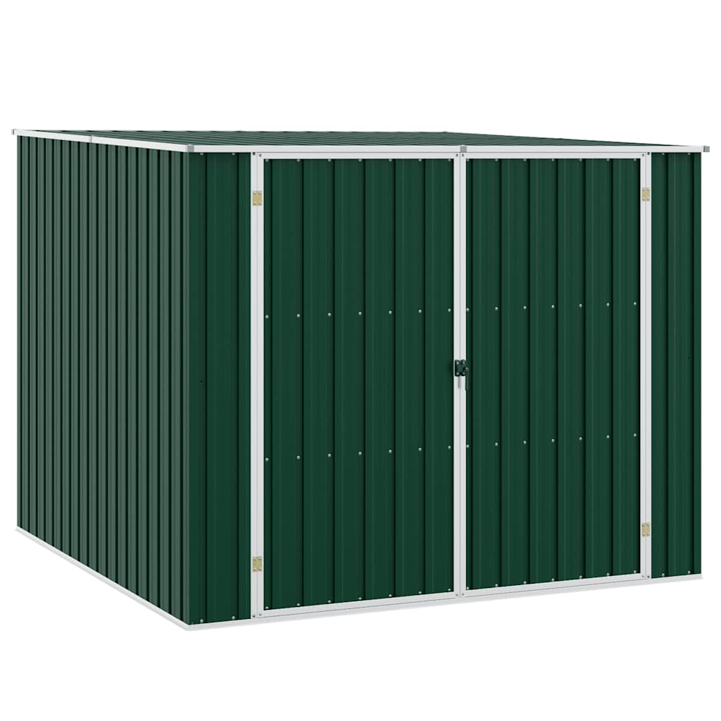 Capanno da Giardino Verde 195x198x159 cm in Acciaio Zincato