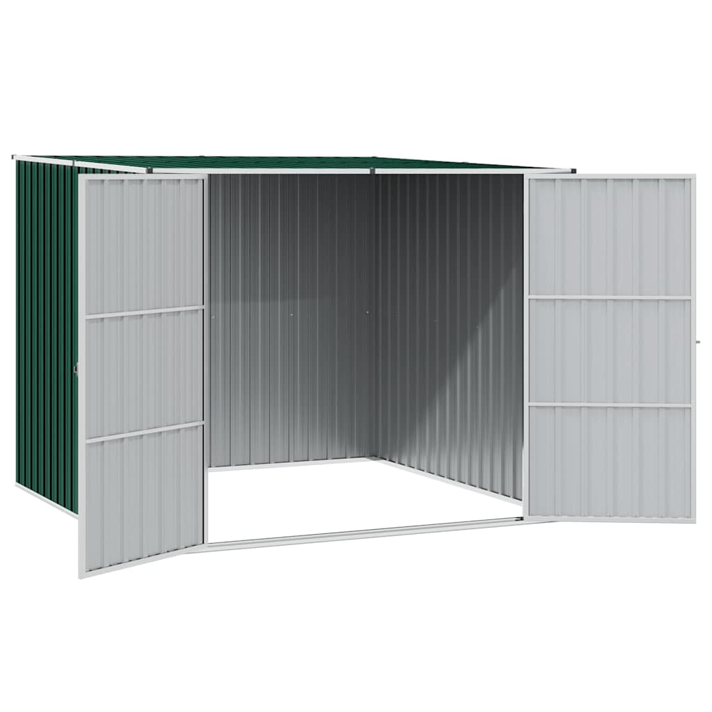 Capanno da Giardino Verde 195x198x159 cm in Acciaio Zincato
