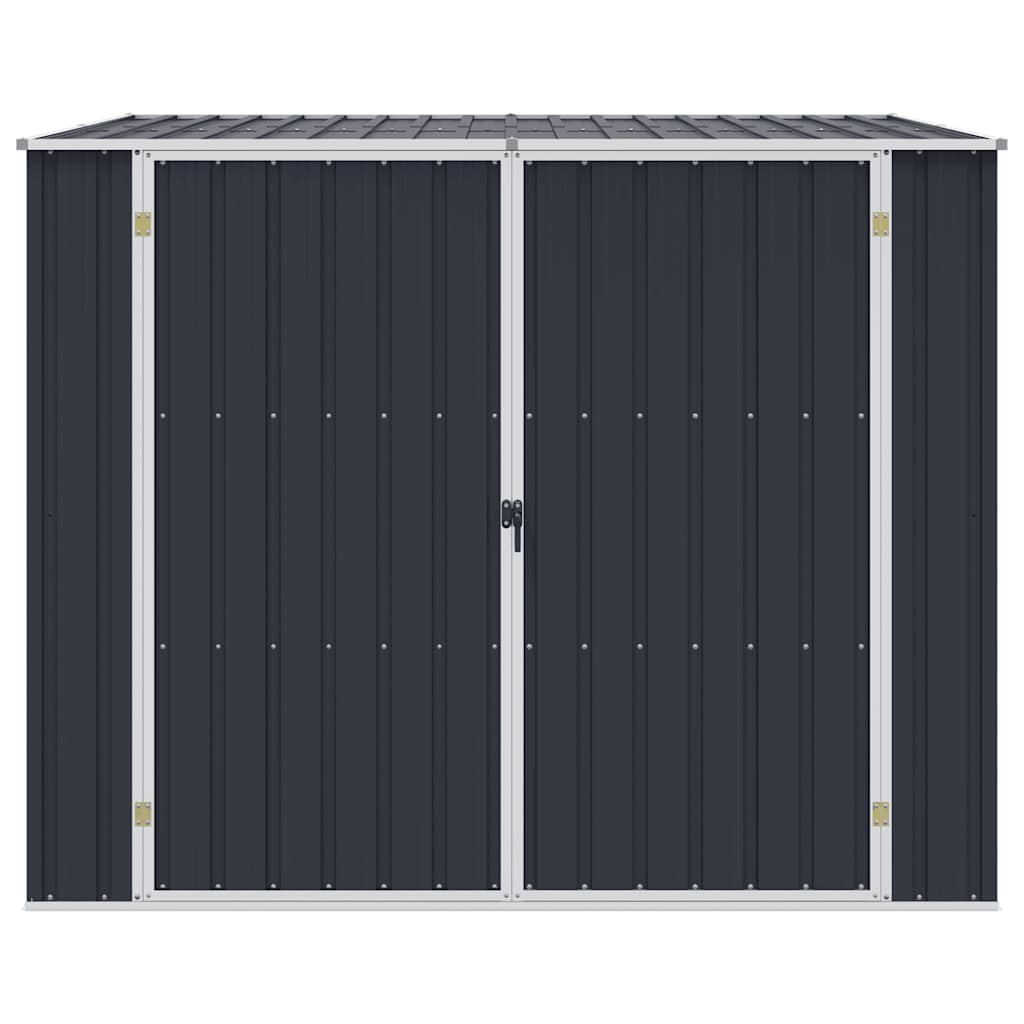 Capanno da Giardino Antracite 195x198x159 cm in Acciaio Zincato