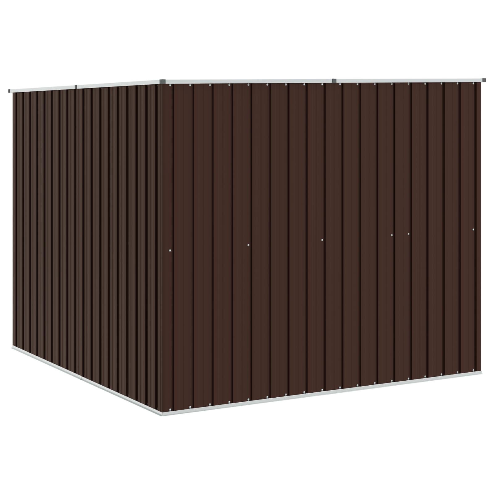 Capanno da Giardino Marrone 195x198x159 cm in Acciaio Zincato