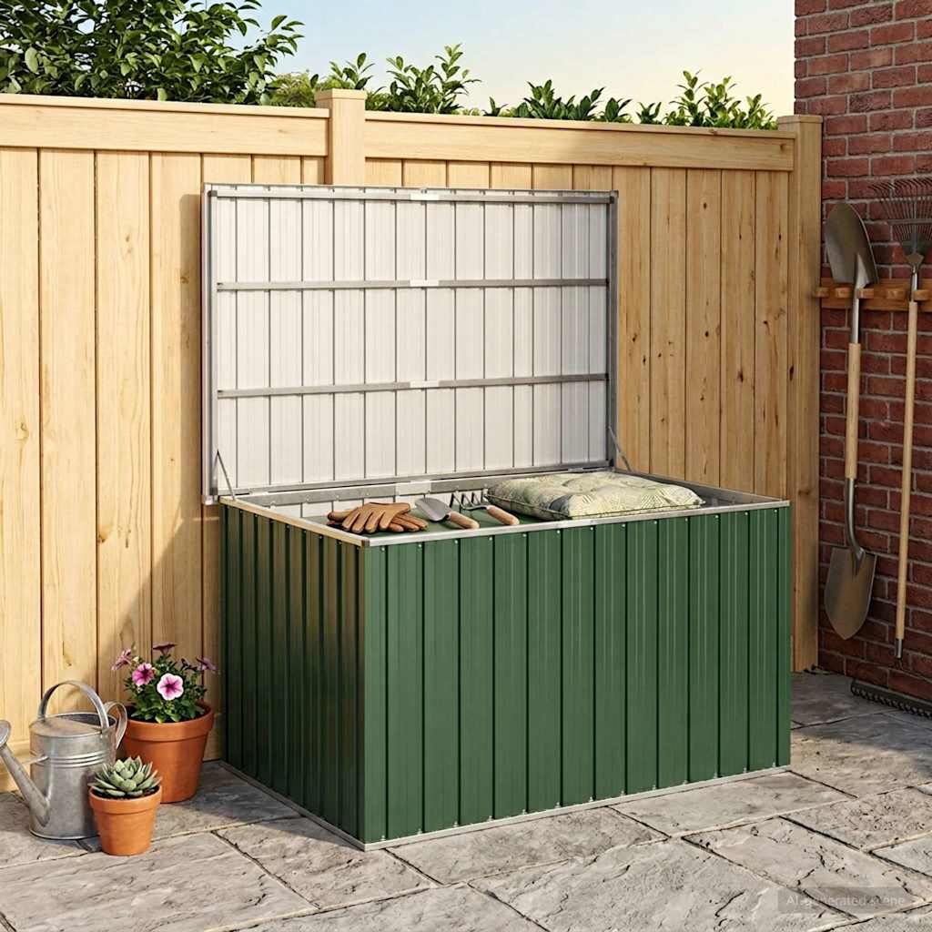 Baule da Giardino Verde 150x101x91 cm