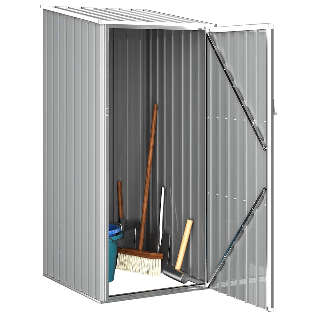 Capanno da Giardino Grigio 87x98x159 cm in Acciaio Zincato