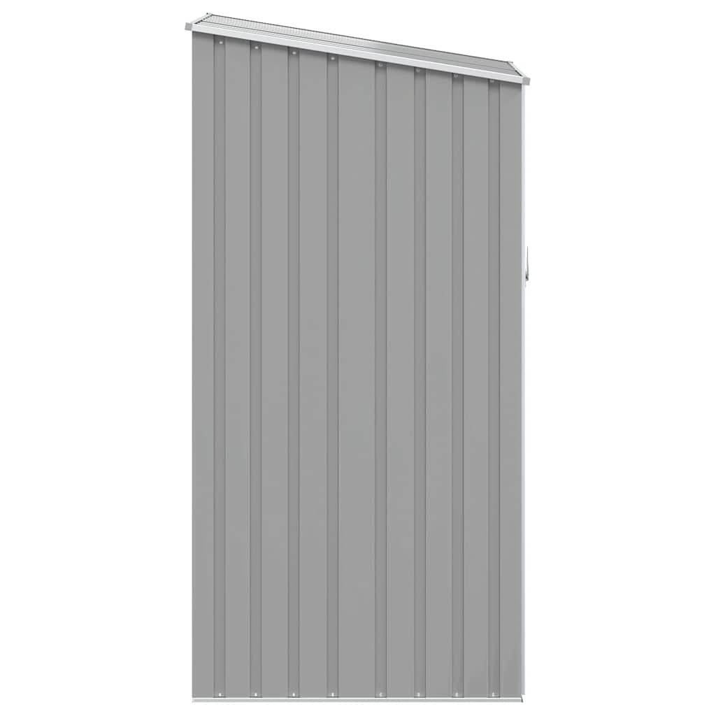 Capanno da Giardino Grigio 87x98x159 cm in Acciaio Zincato