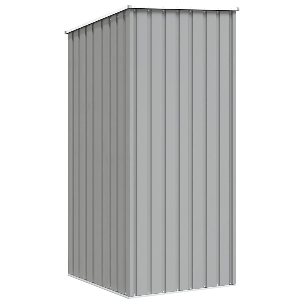 Capanno da Giardino Grigio 87x98x159 cm in Acciaio Zincato