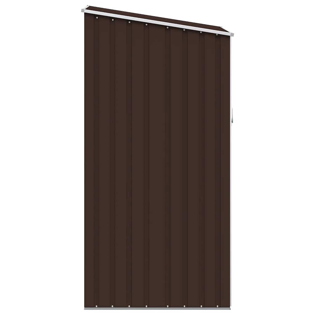 Capanno da Giardino Marrone 87x98x159 cm in Acciaio Zincato