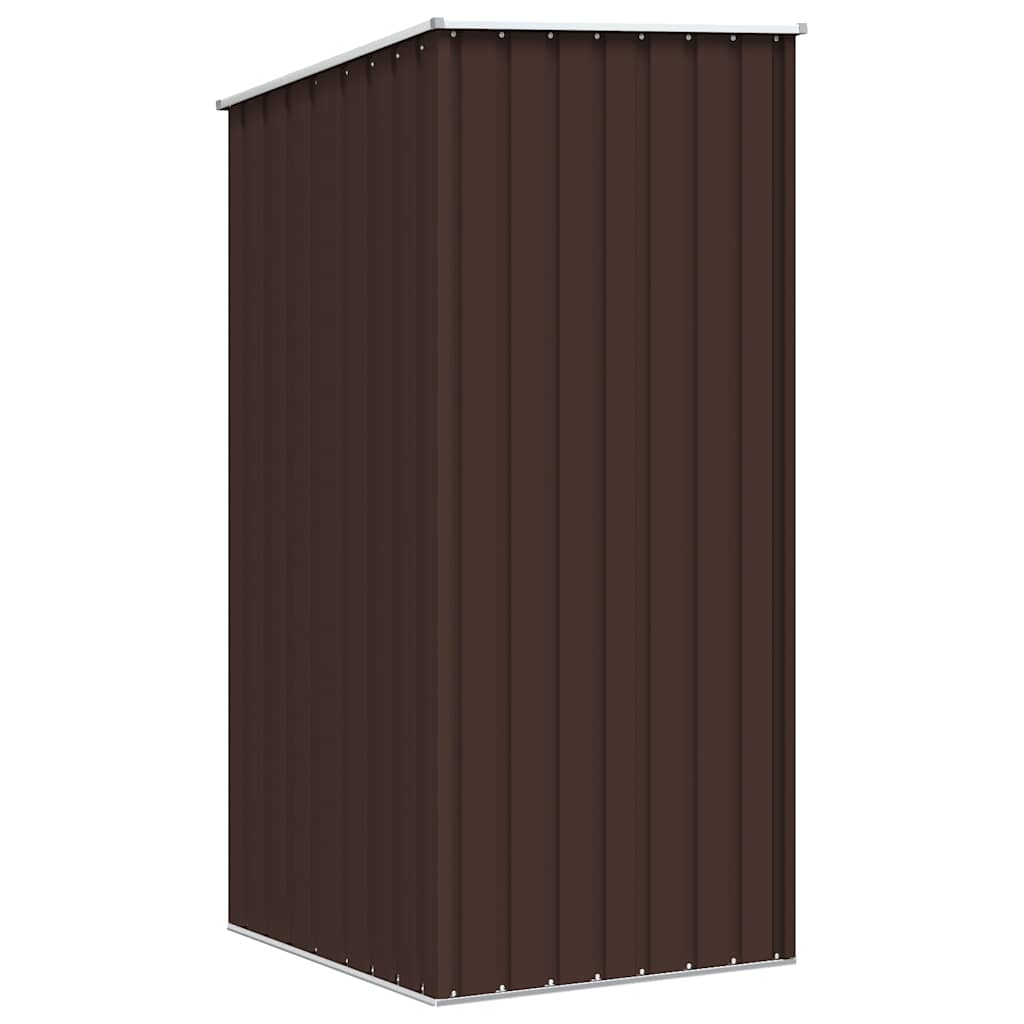 Capanno da Giardino Marrone 87x98x159 cm in Acciaio Zincato