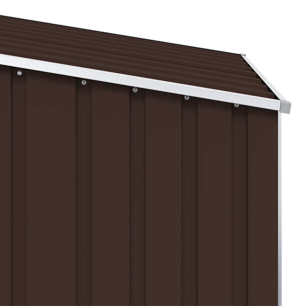 Capanno da Giardino Marrone 87x98x159 cm in Acciaio Zincato