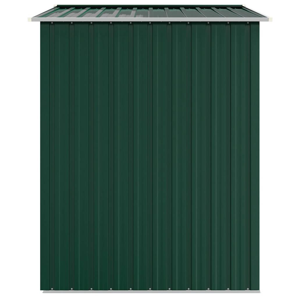 Capanno da Giardino Verde 205x129x183 cm in Acciaio Zincato
